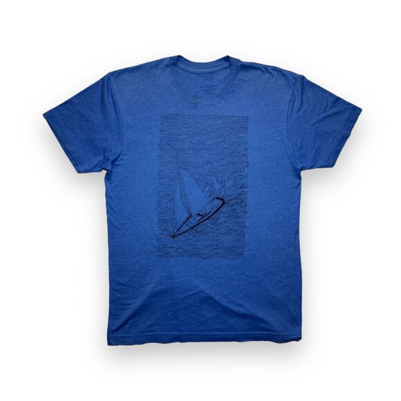 Blade and Blue San Francisco Single Stitch Sailboat and Waves Graphic Tee Medium - Picture 1 of 8